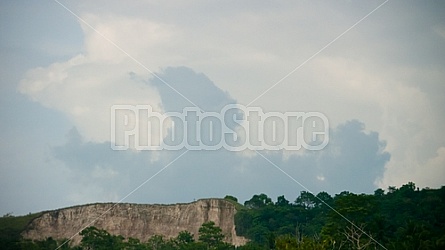 The mountains behind Loboc Philippines