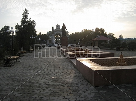 Railway station in Turkestan (Kazakhstan)