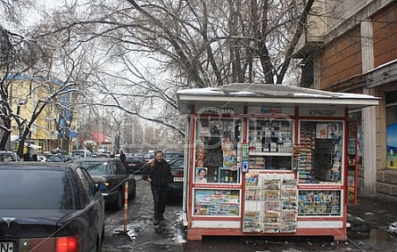 Almaty Street in Winter