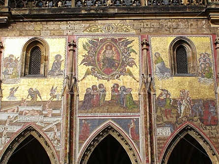 artwork at Prague Cathedral