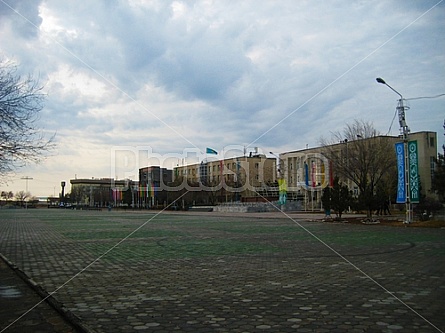 Main square in Turkestan (Kazakhstan)