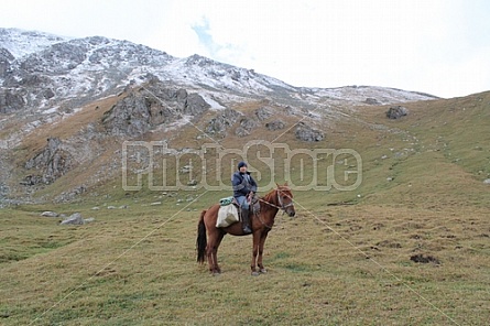 kyrgyz horse rider