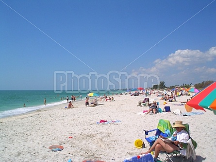 crowded beach