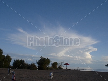 interesting clouds at Issyk Kul