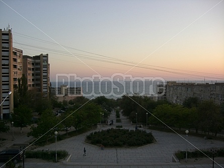 Sunset in Aktau