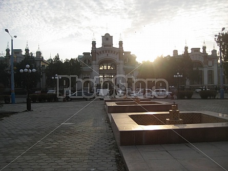 Railway station in Turkestan (Kazakhstan)