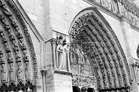 arched doorways of Notre Dame