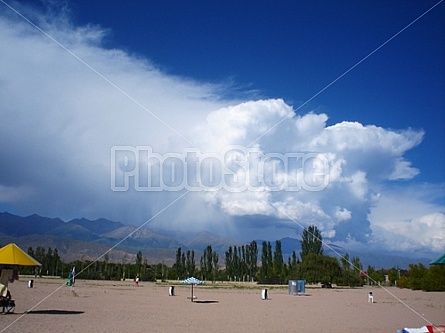 Storm Over Kyrgyz Mountains