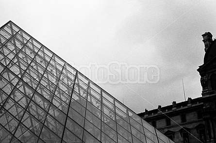 the Pyramid at the Louvre