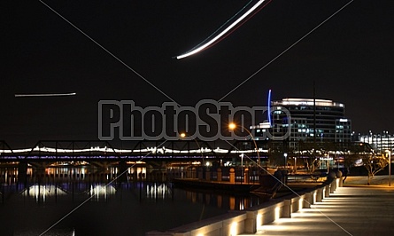 Tempe Town Lake at night