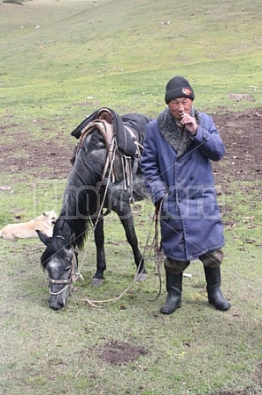 Kyrgyz horse rider