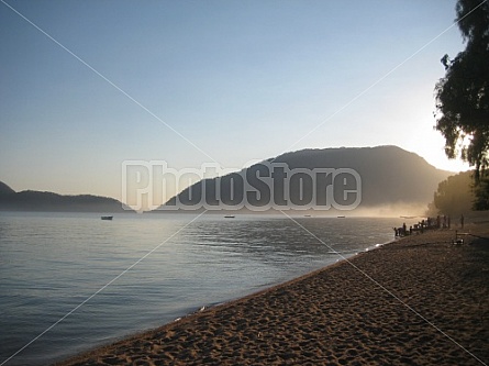 Morning at the shore of lake Malawi (Cape Maclear)