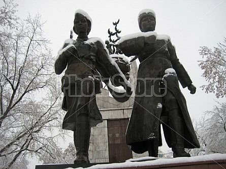 Statue of Soviet women, Almaty Kazakhstan