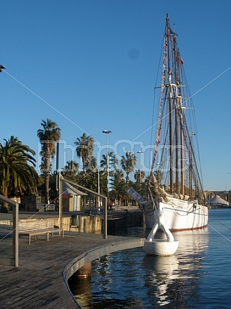 View of the Port in Barcelona, Catalonia, Spain