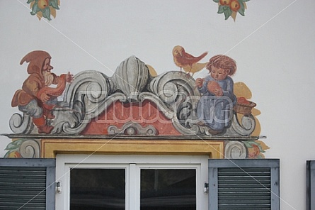 Fresco buildings in Oberammergau