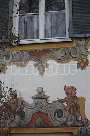 Fresco buildings in Oberammergau