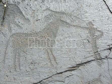 ancient drawings, Tamgaly Taz (Kazakhstan)