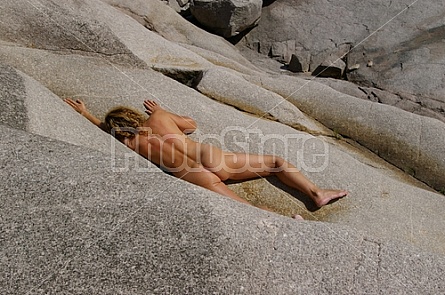 Lady on a Rock 10