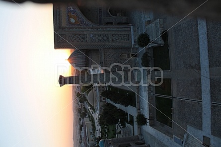 sunset from a Minarett tower