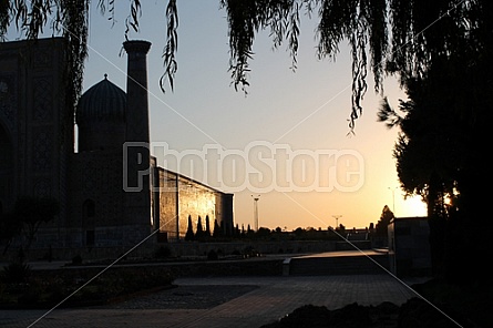 The Registan by night, Samarkand (Uzbekistan)