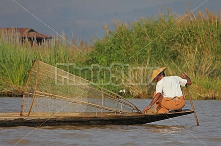 Fishing on Inle Lake