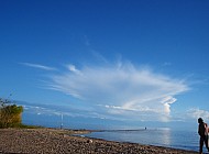 Walk on Issyk Kul Lake Beach