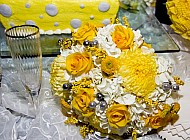 Yellow Table Arrangement